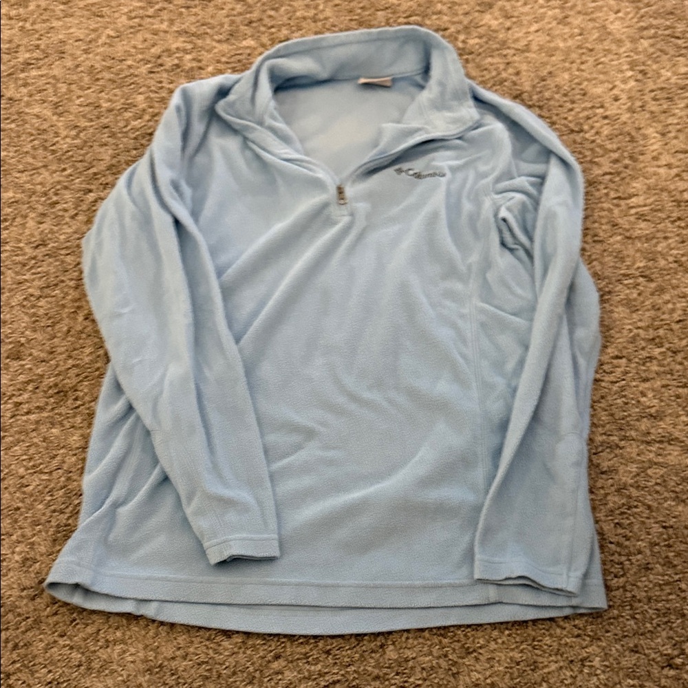 Columbia Sky Blue Quarter-Zip Fleece
